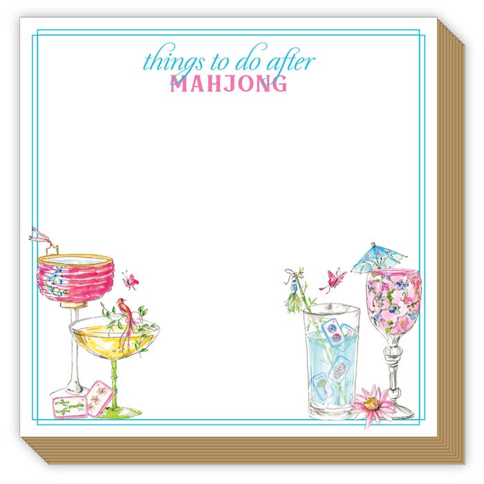 Things To Do After Mahjong Cocktails Luxe Notepad