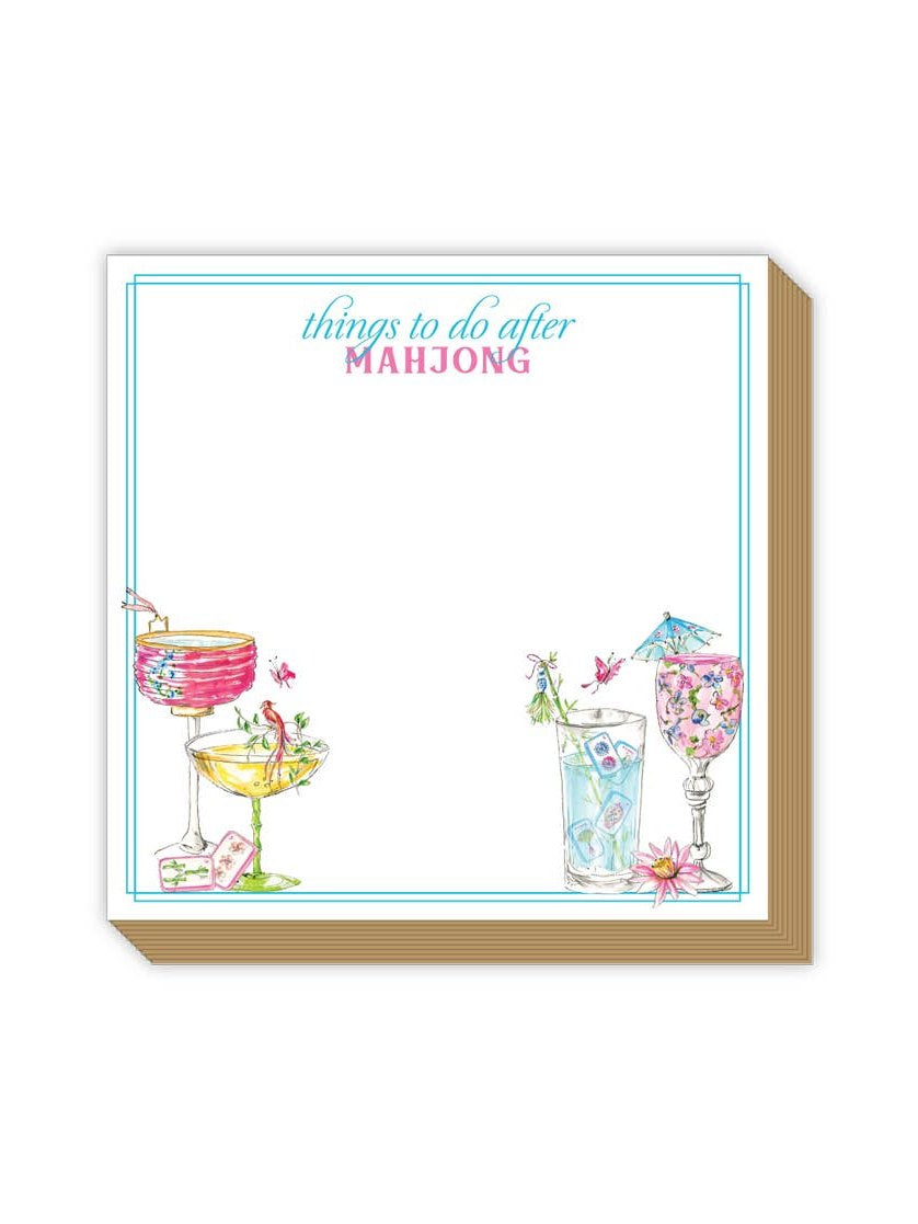 Things To Do After Mahjong Cocktails Luxe Notepad
