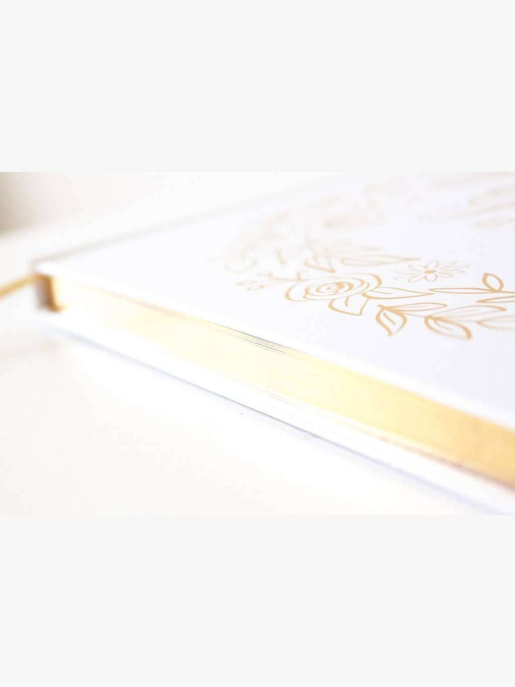 Guest Book - Gold Floral