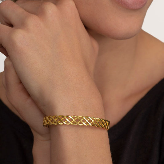 Open Braided Bangle
