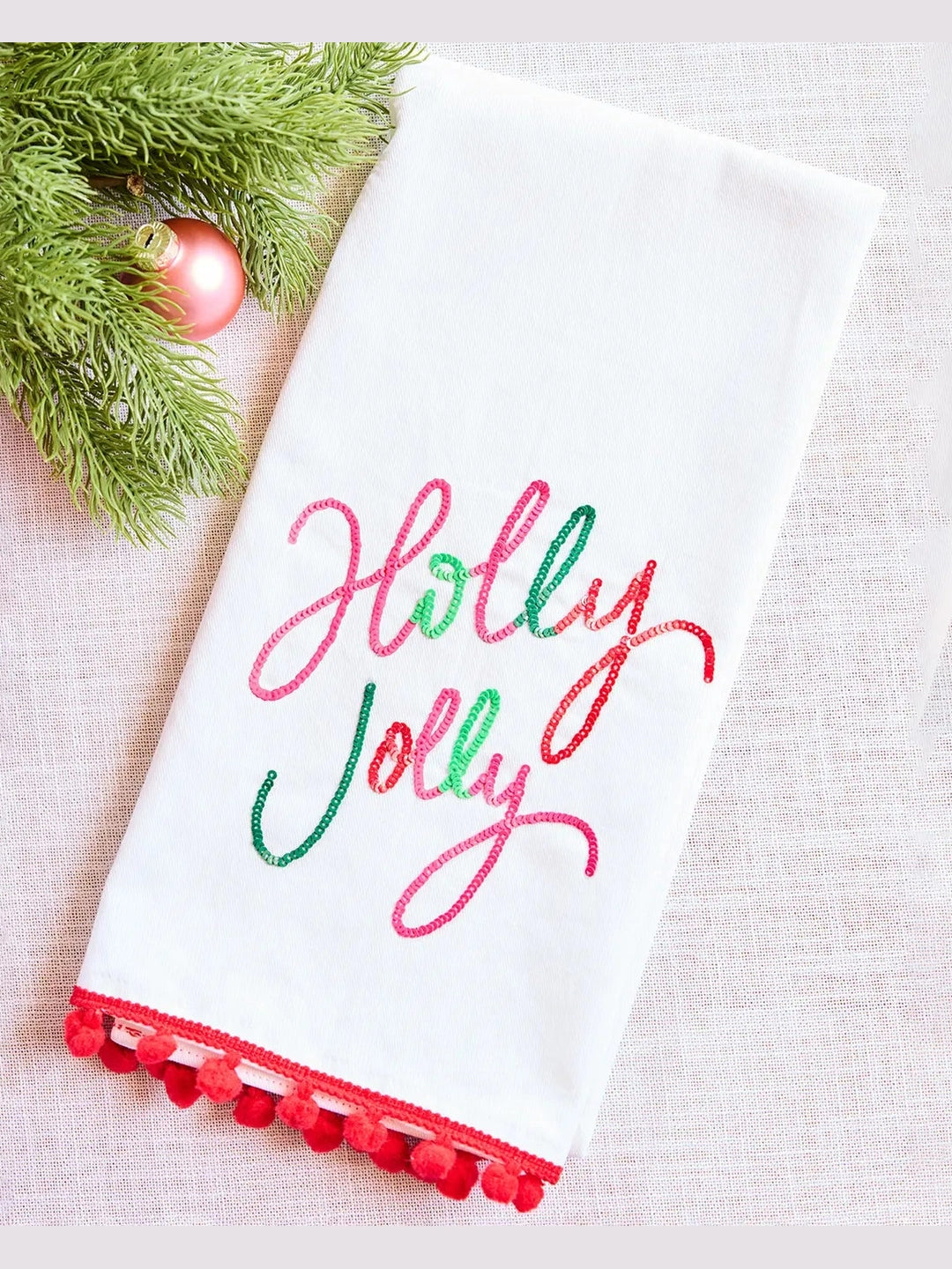 Holly Jolly Tea Towel