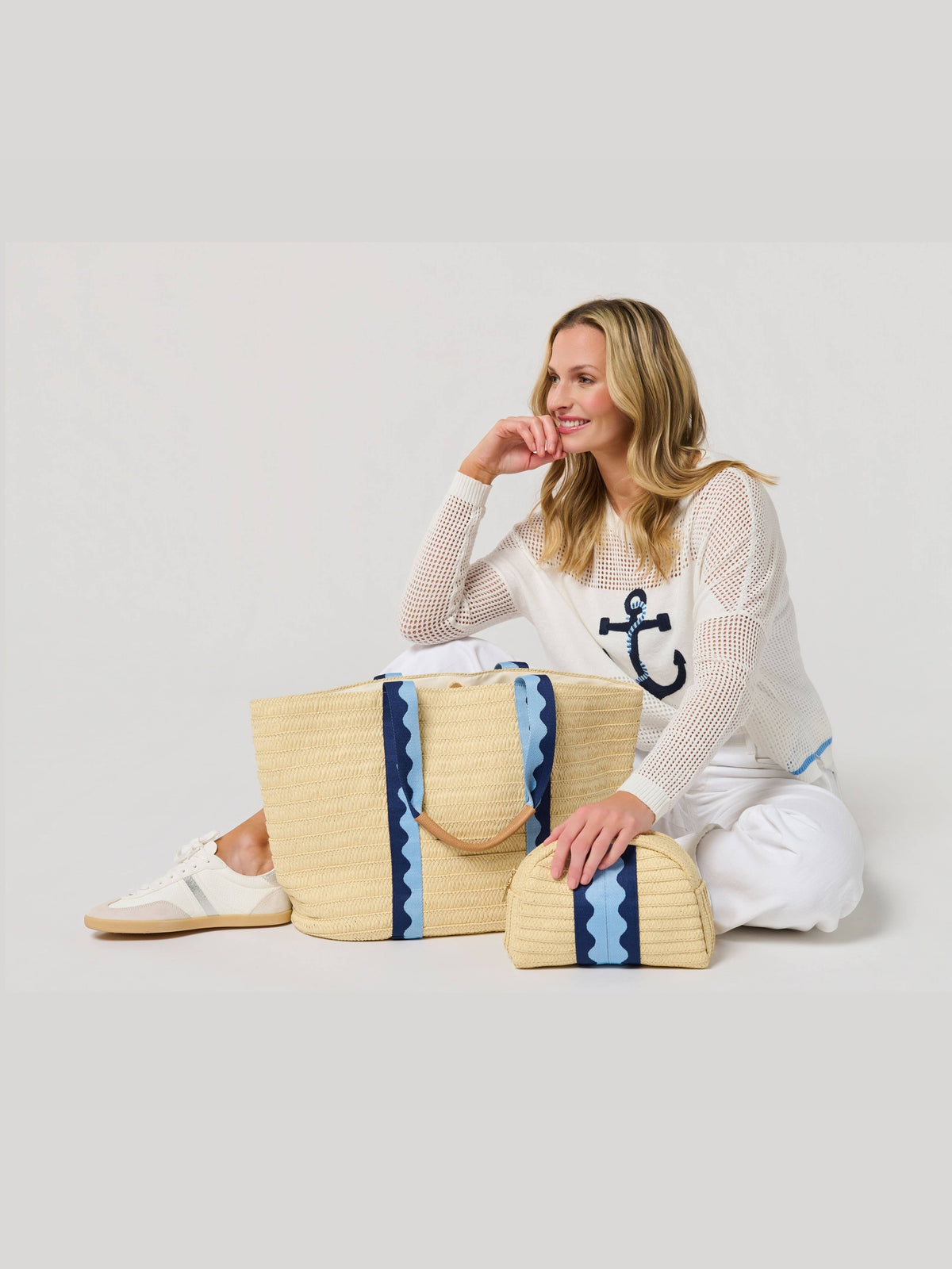 MARBELLA ZIP POUCH Blue