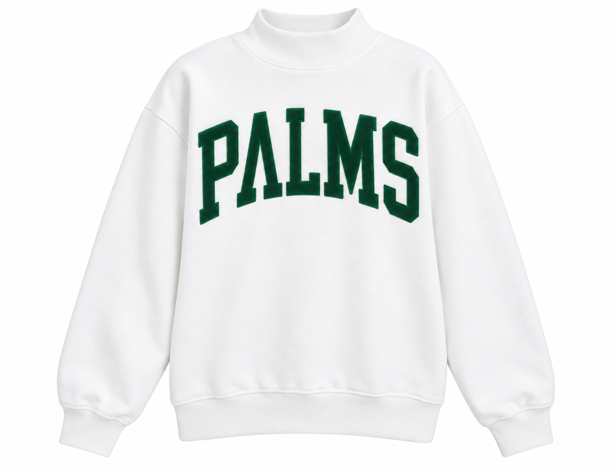 Palms Mock Neck - White