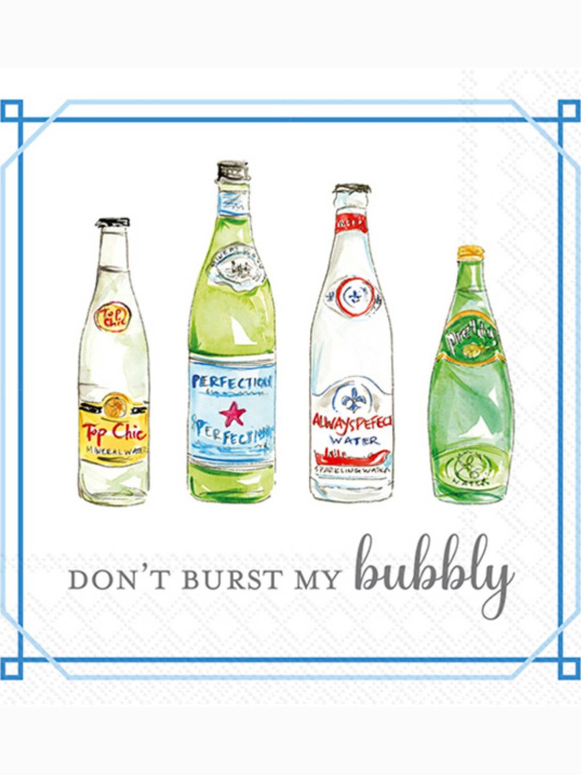 Paper Cocktail Napkins Pack of 20 Don'T Burst My Bubbly