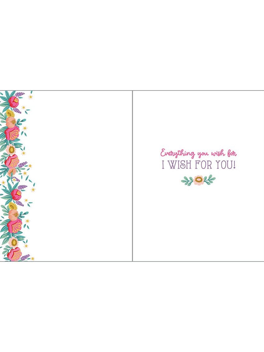 Birthday Card - Flower Birthday Cake