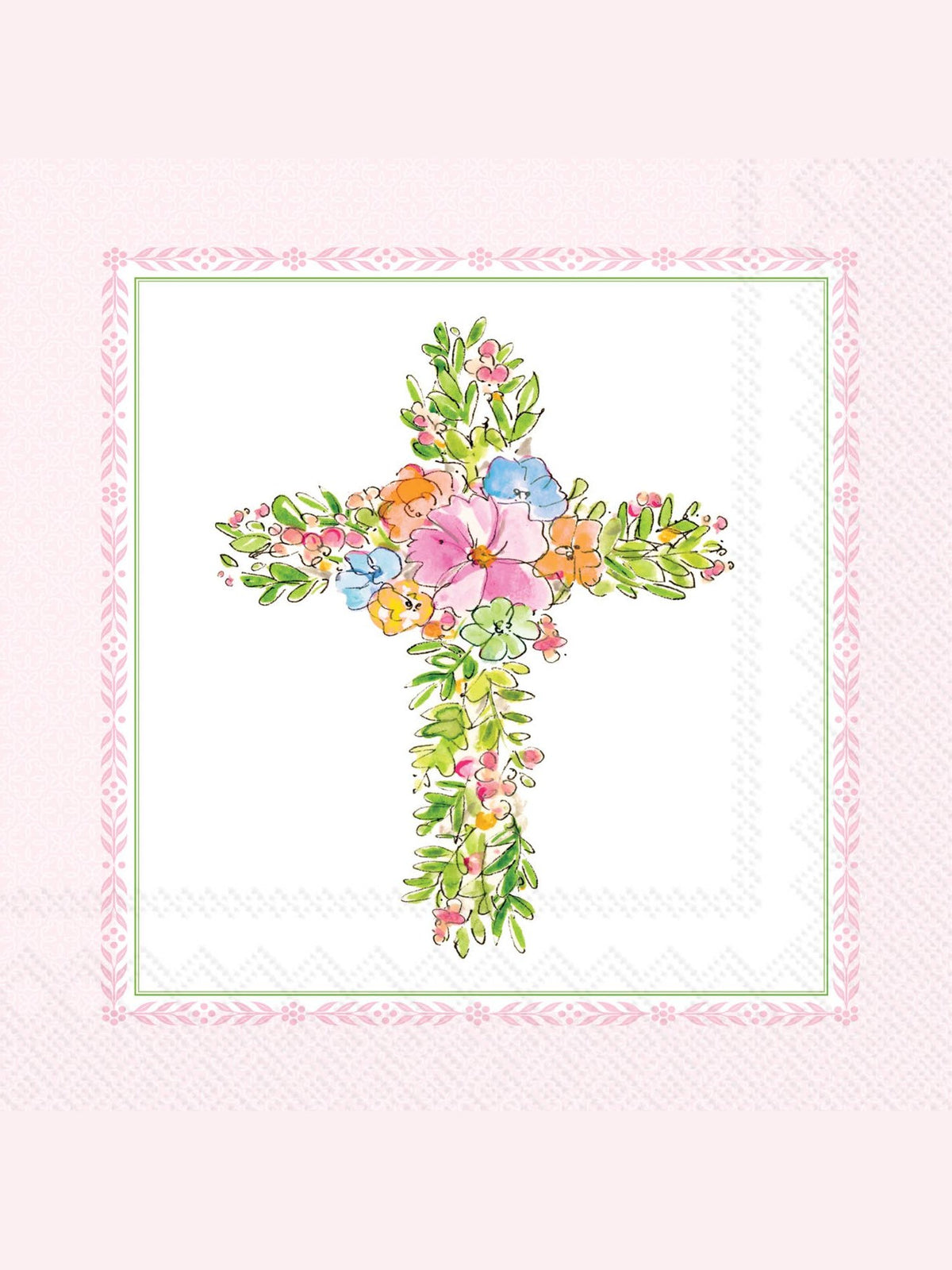 Paper Cocktail Napkin 20 Ct Easter Cross Rosanne Beck Easter