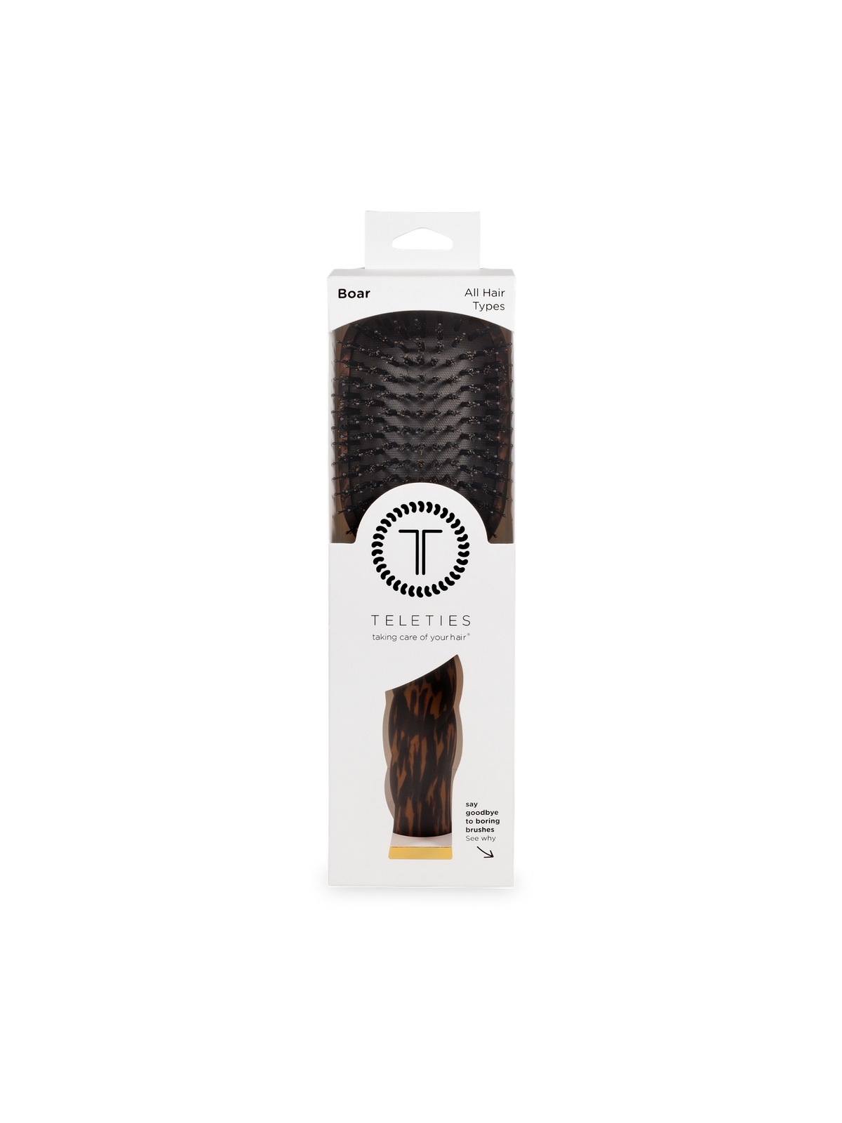 Boar Brush | Full Size | Tortoise