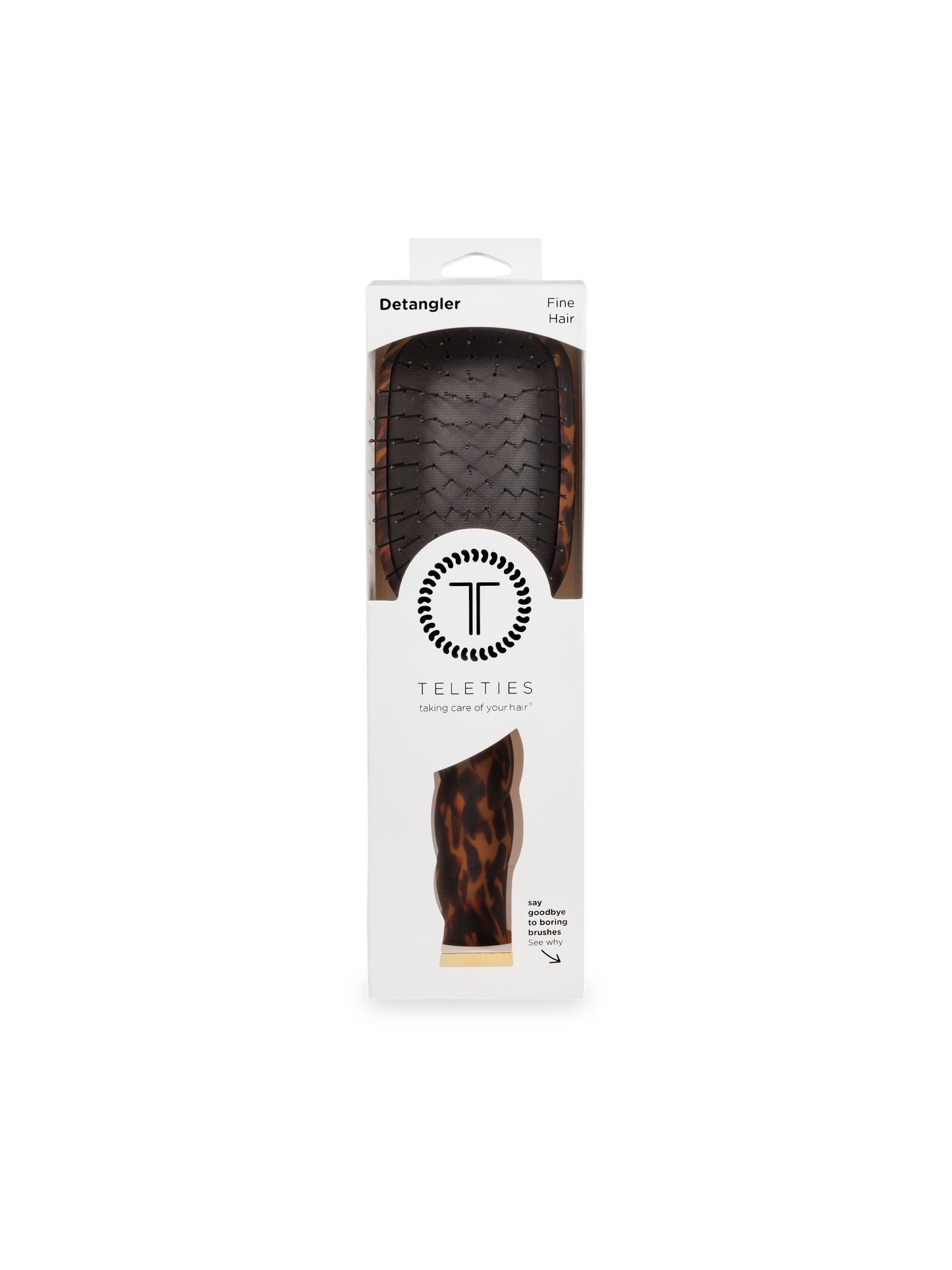 Detangler Hair Brush for Fine Hair - Tortoise
