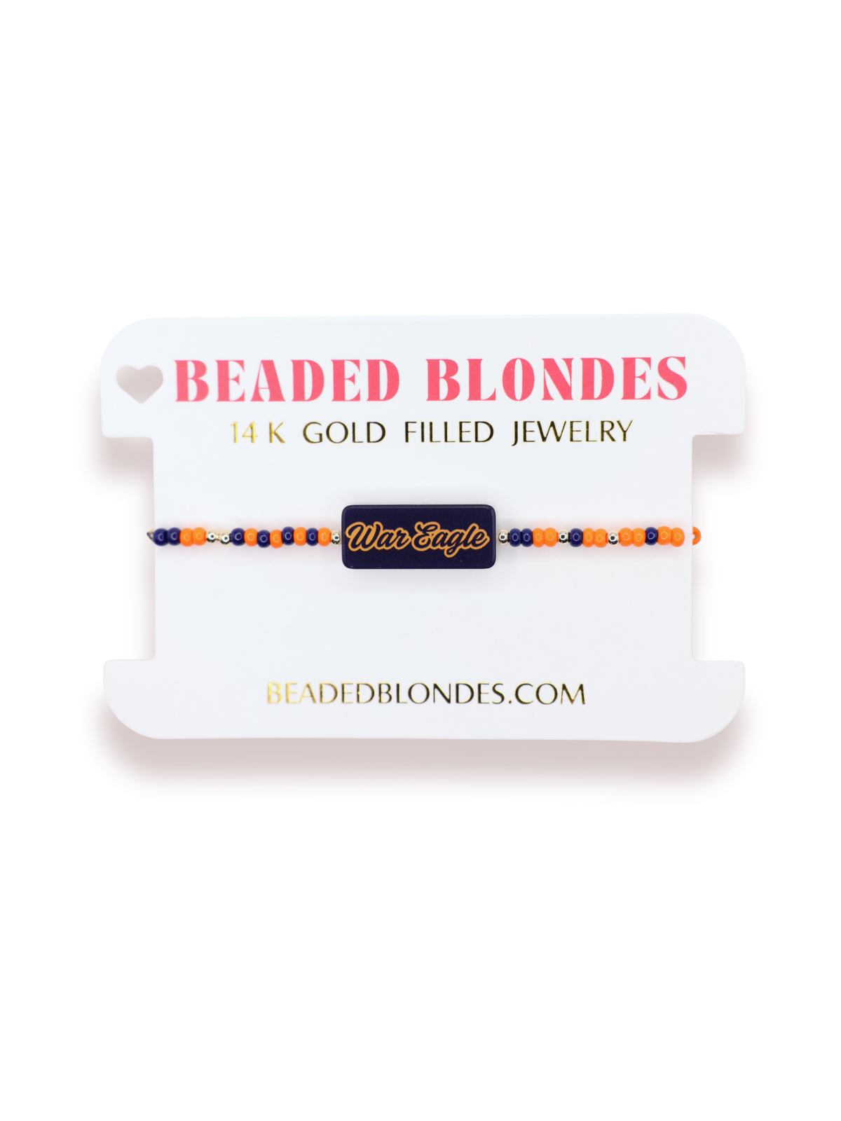 War Eagle Block Bracelet on Color