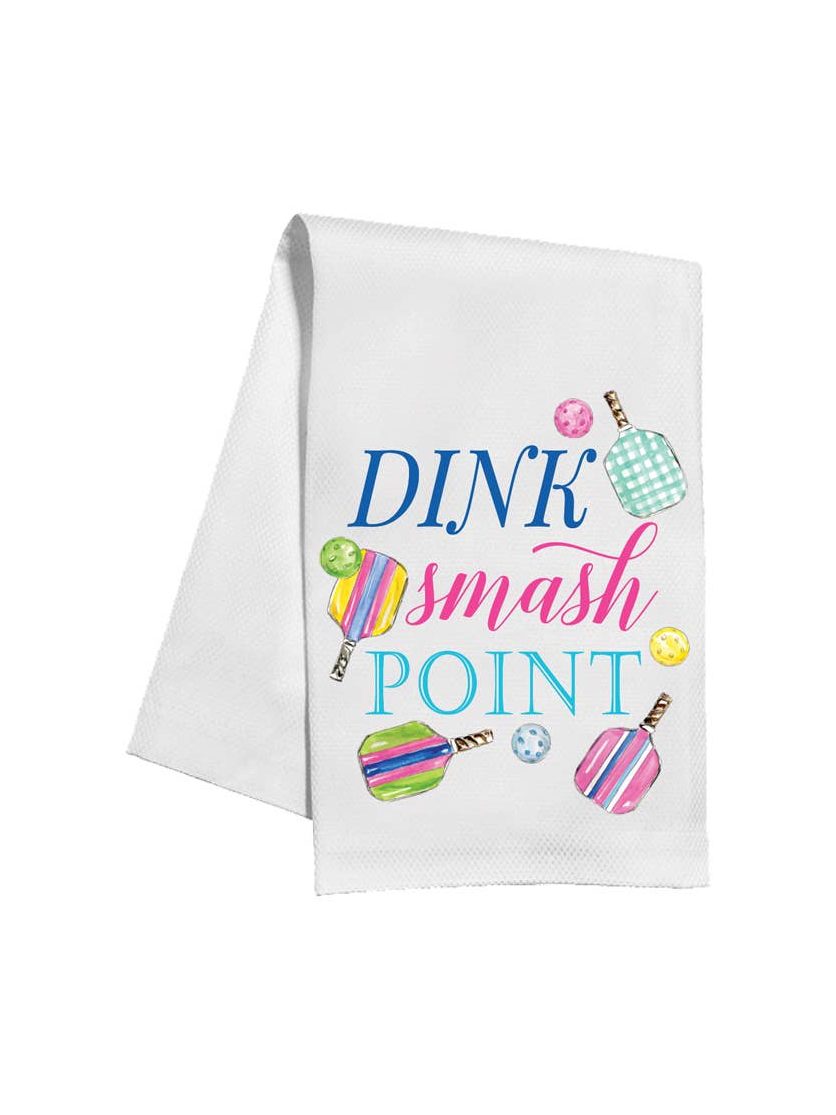 Dink Smash Point Pickleball Paddles Balls Kitchen Towel