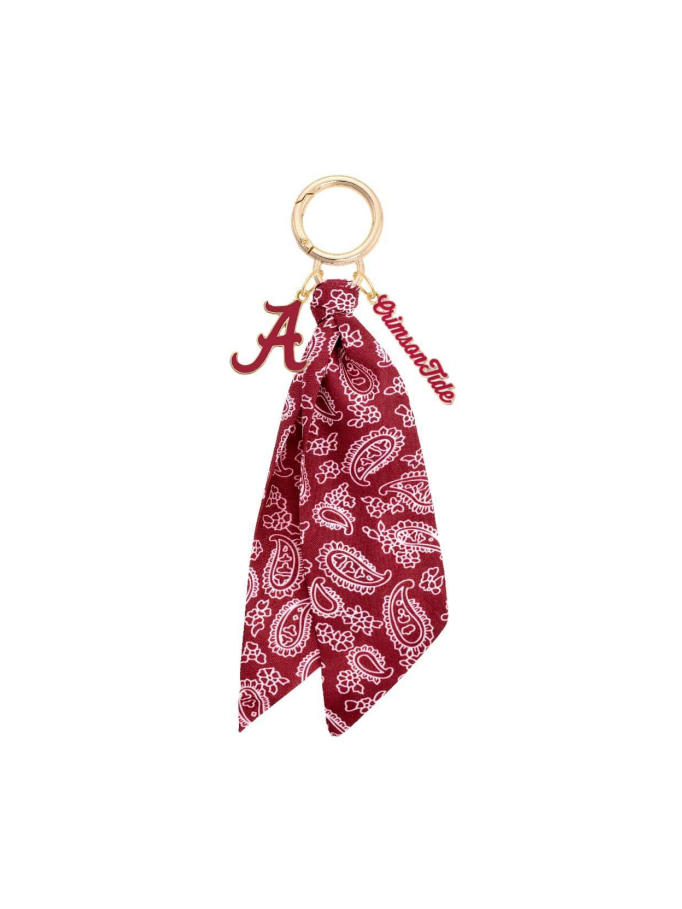 Alabama Crimson Tide Logo Bandana Bag Charm