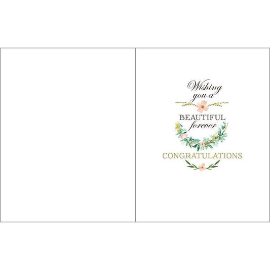 Wedding Greeting Card - Laurel Wreath