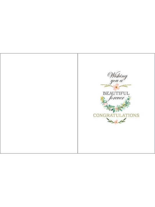 Wedding Greeting Card - Laurel Wreath