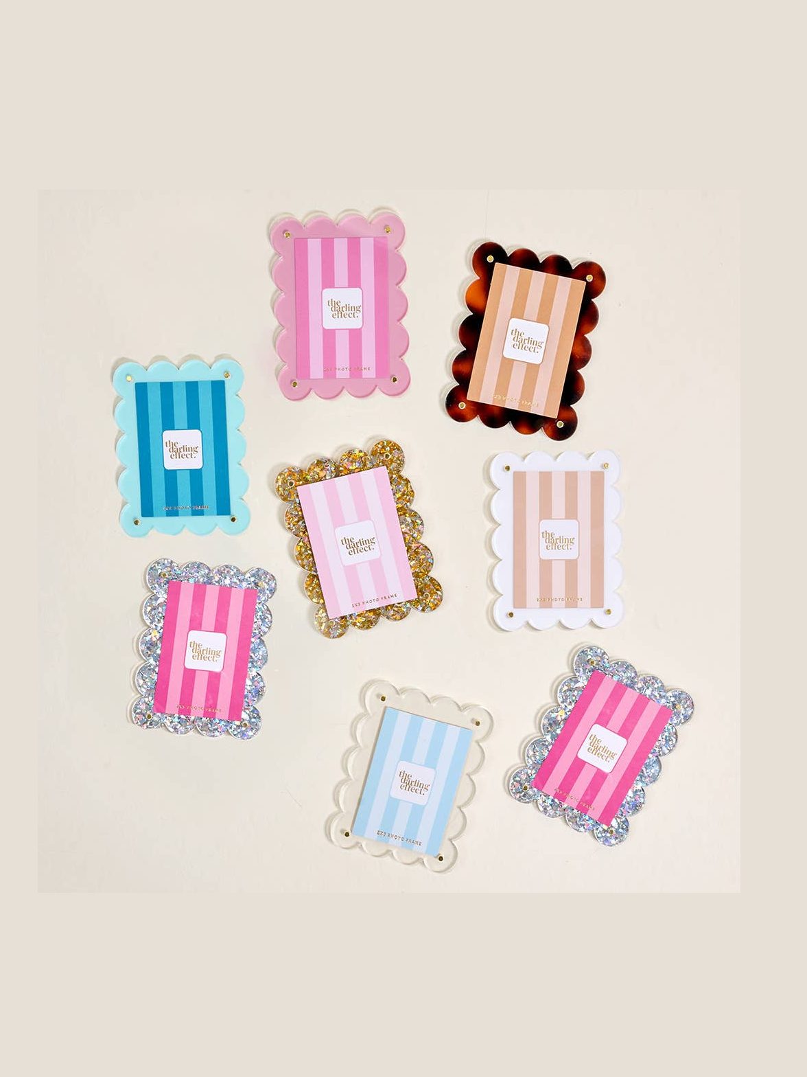 Mini Acrylic Picture Frame Magnet–White