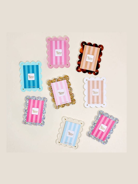 Mini Acrylic Picture Frame Magnet–White