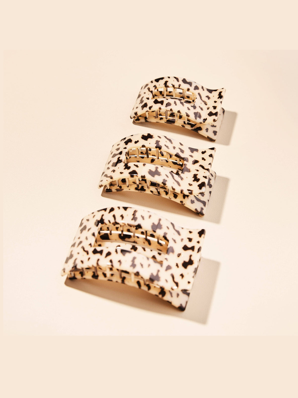 Flat Rectangle Hair Clip | Medium | Blonde Tortoise