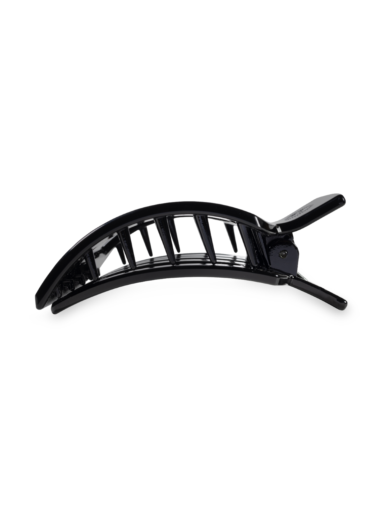 Square Flat Hair Clip | Med. | Jet Black