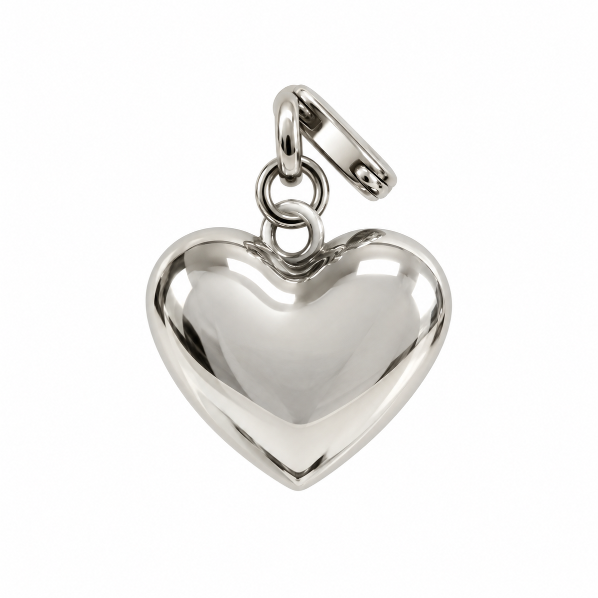 Silver Puff Heart
