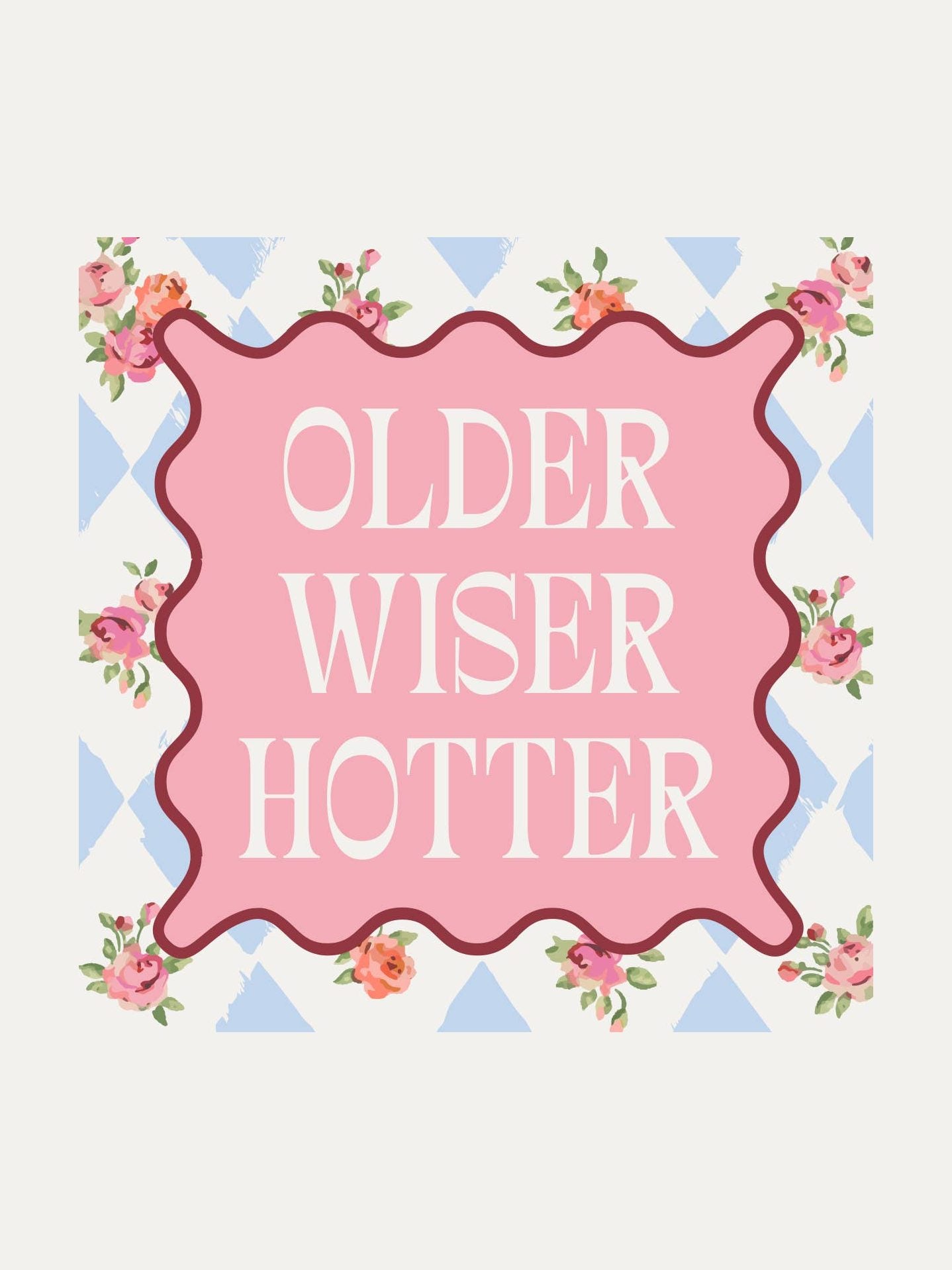 Funny Birthday Cocktail Napkins | Older Wiser Hotter