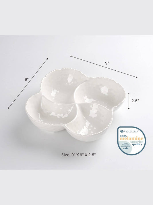 4 Section Bowl in Shatterproof Melamine