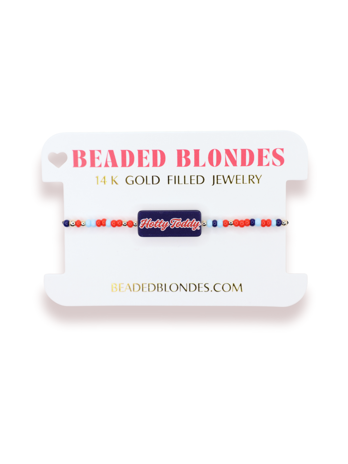 Hotty Toddy Block Bracelet on Color