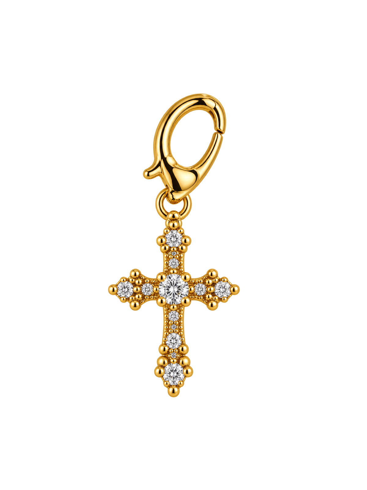 Vintage Gold Cross Charm