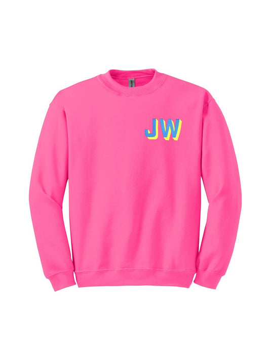30A Neon Monogram Sweatshirt - Custom Embroidery