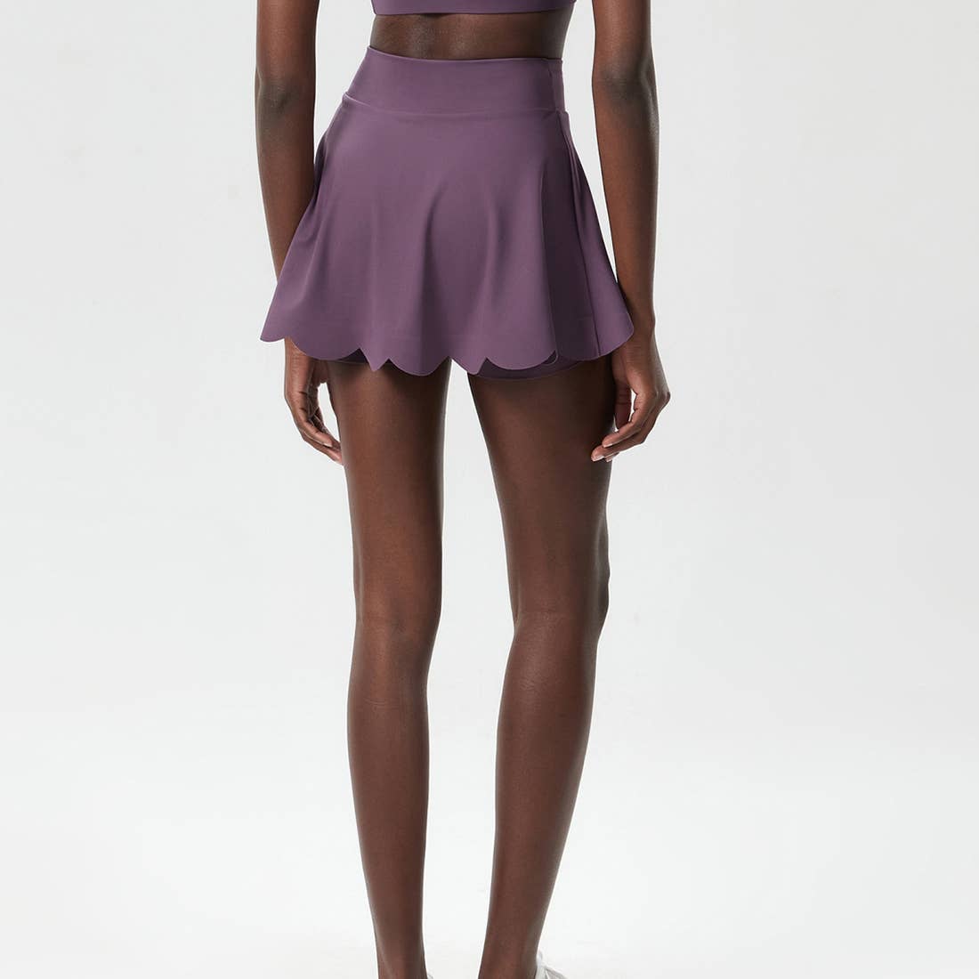 Wavy A-Line Tennis Skirt