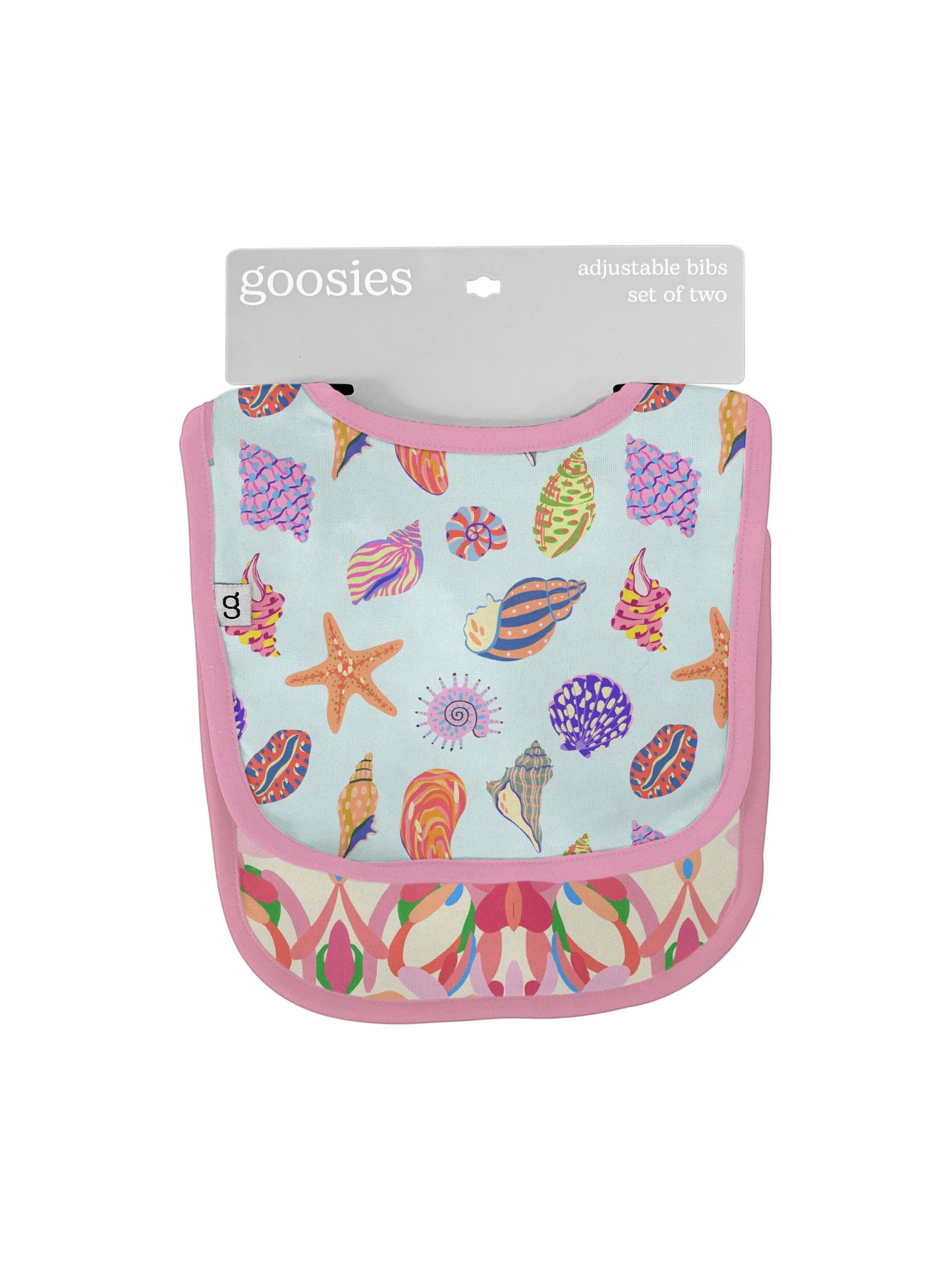 Beach Seashells Bib Set