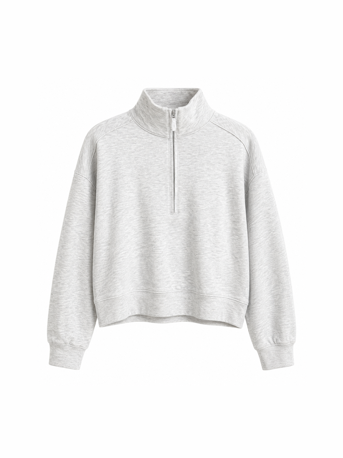Cloud Sweater 1/2 Zip - Heather Light Grey