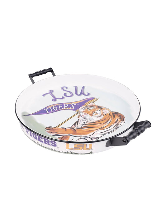 LSU Mascot Enamel Tray
