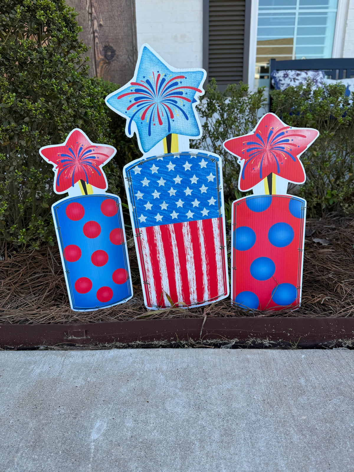 Firework trio