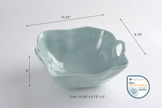 Melamine Large Bowl - Aqua