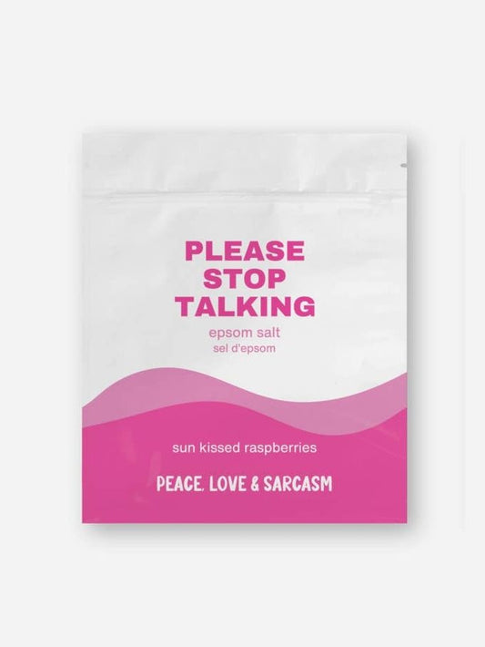 Please Stop Talking Epsom Salt Bath Soak