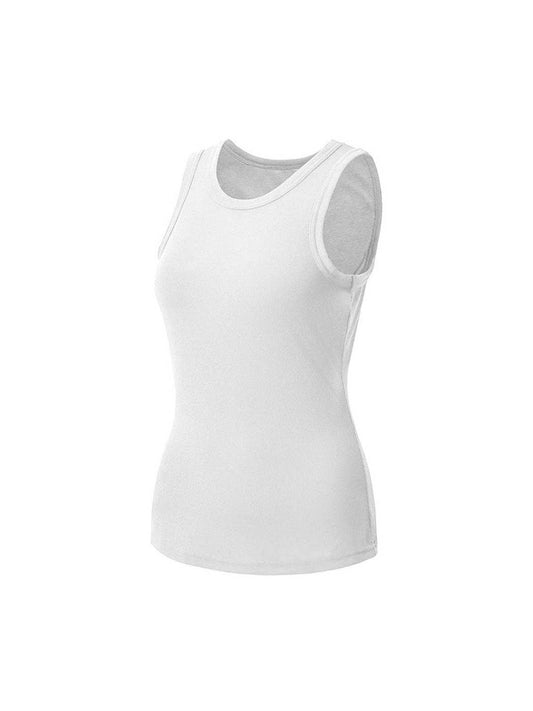 Basic Sleeveless Ribbed Stretch Slim Fit Tank