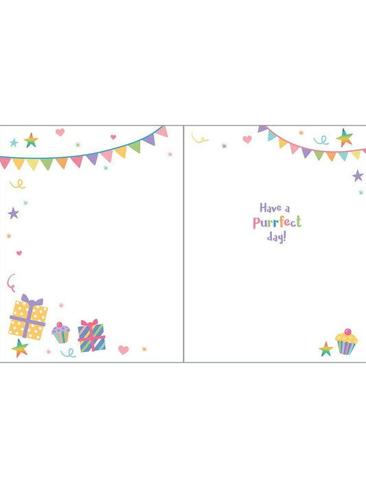 Birthday Greeting Card - Birthday Kitty-Kids