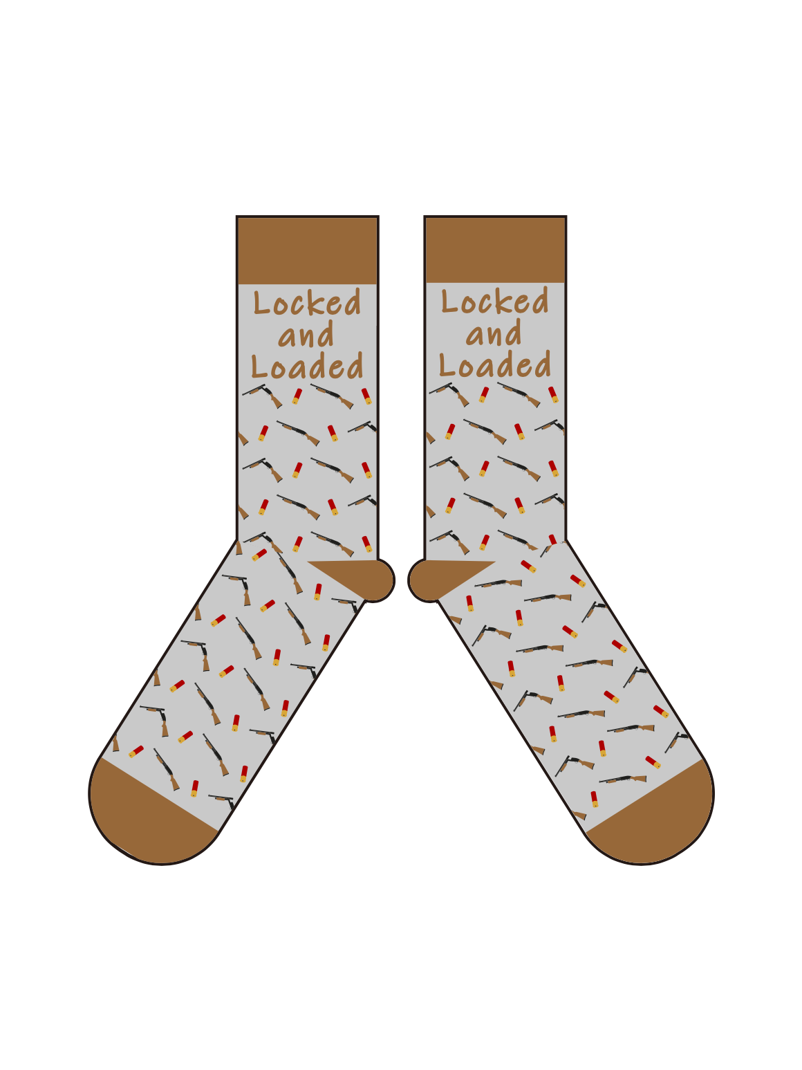 Locked and Loaded Shotgun Hunting Socks