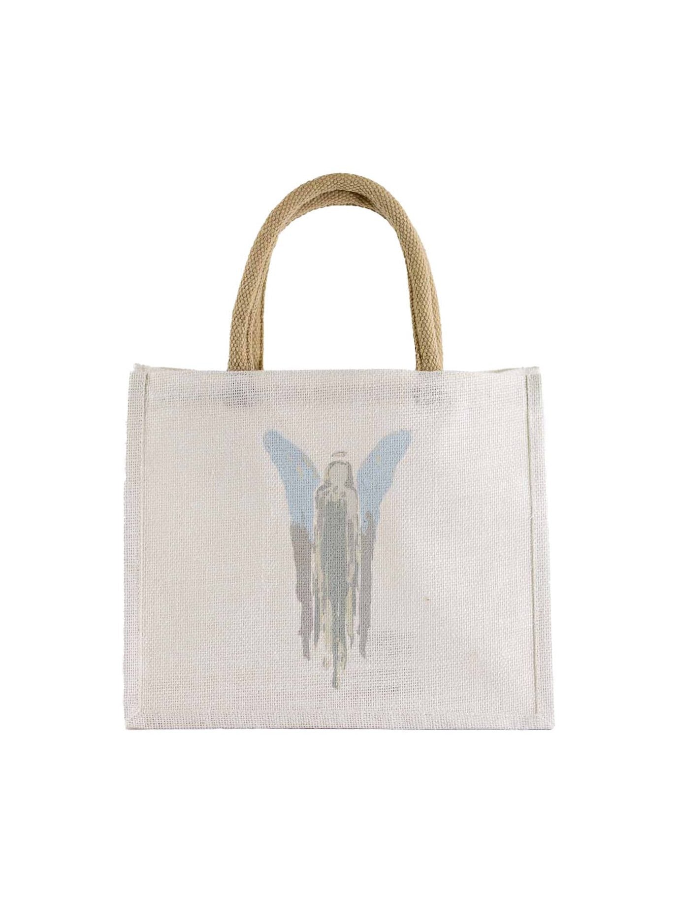 Angel Gift Tote White/Ice/Gray 12x10x8