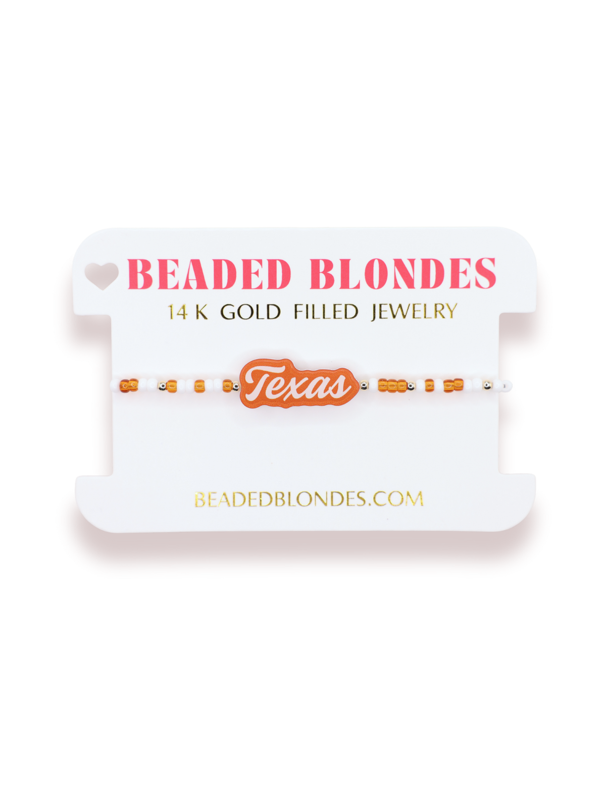 Texas Word Bracelet on Color