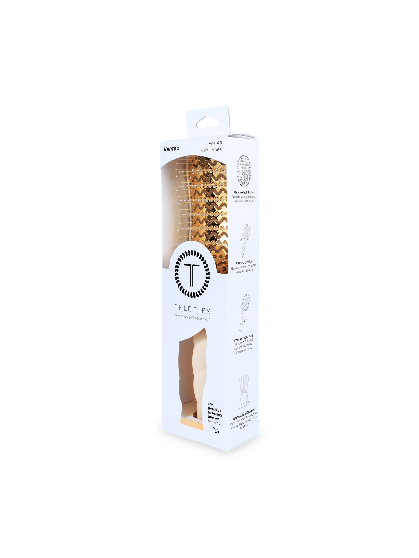Vented Hair Brush | Tan