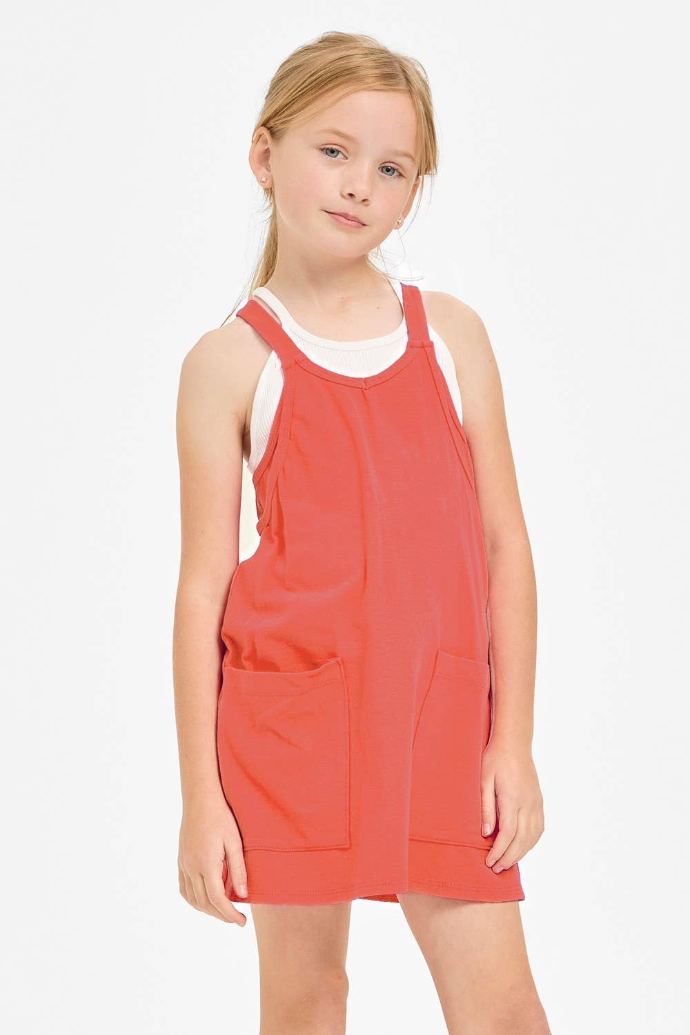 Relaxed Tank Dress with Built-In Romper Lining