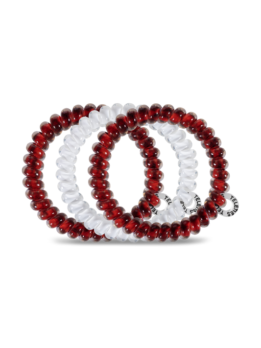 Spiral Hair Coils | Small | Univ. of Arkansas Hair Ties