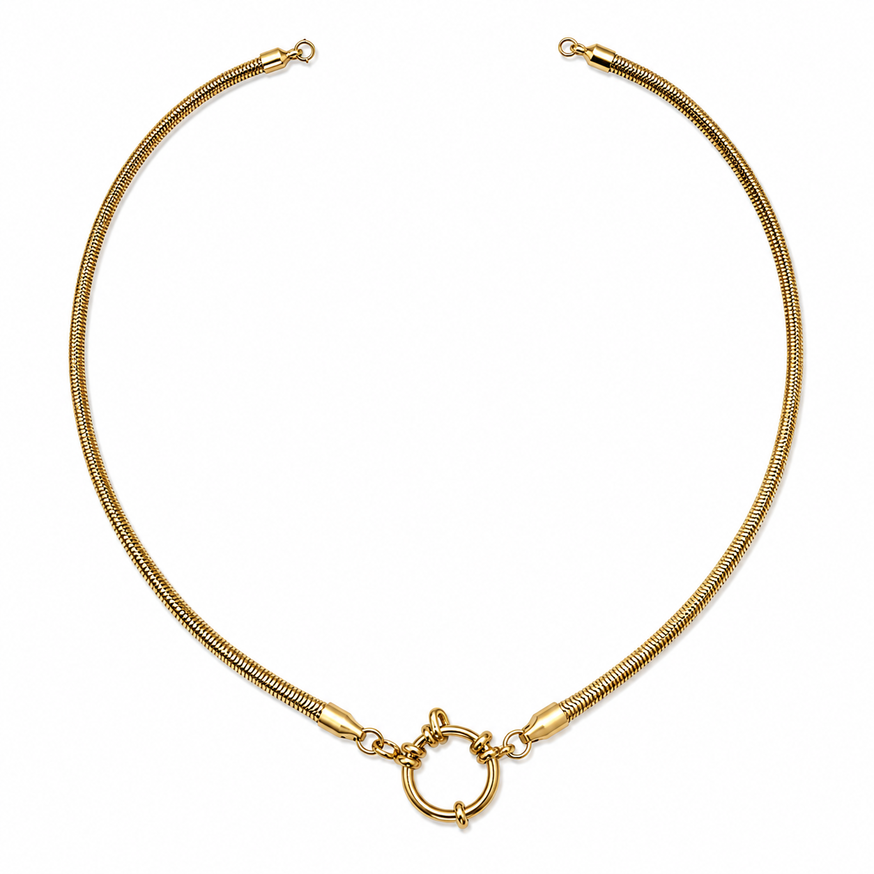 Sailors Clasp Snake Necklace