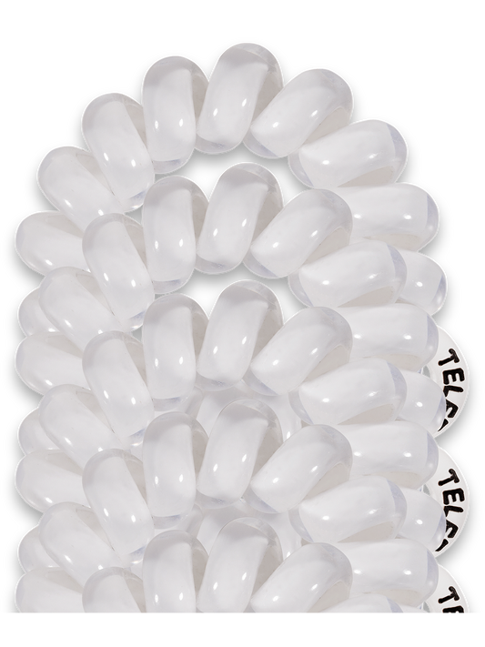 Spiral Hair Coils | Tiny | Coconut White Hair Ties