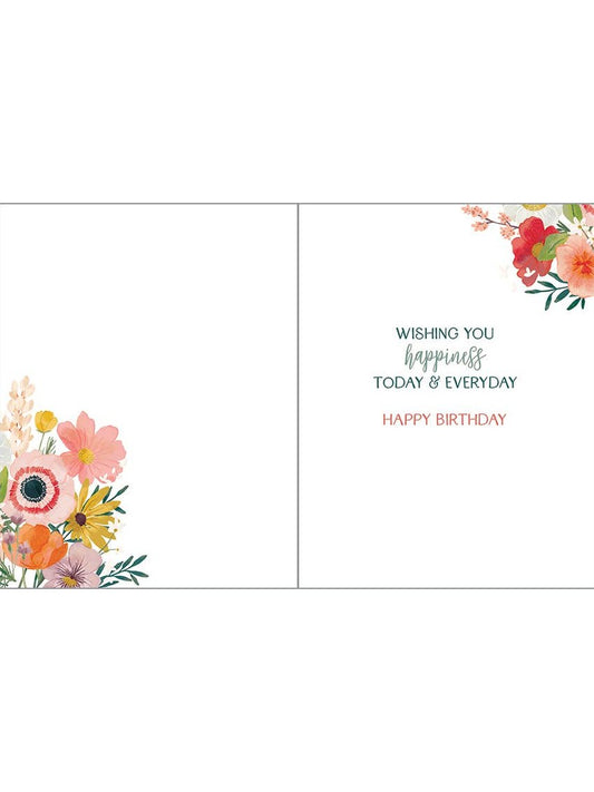 Birthday Greeting Card - Flower Vase