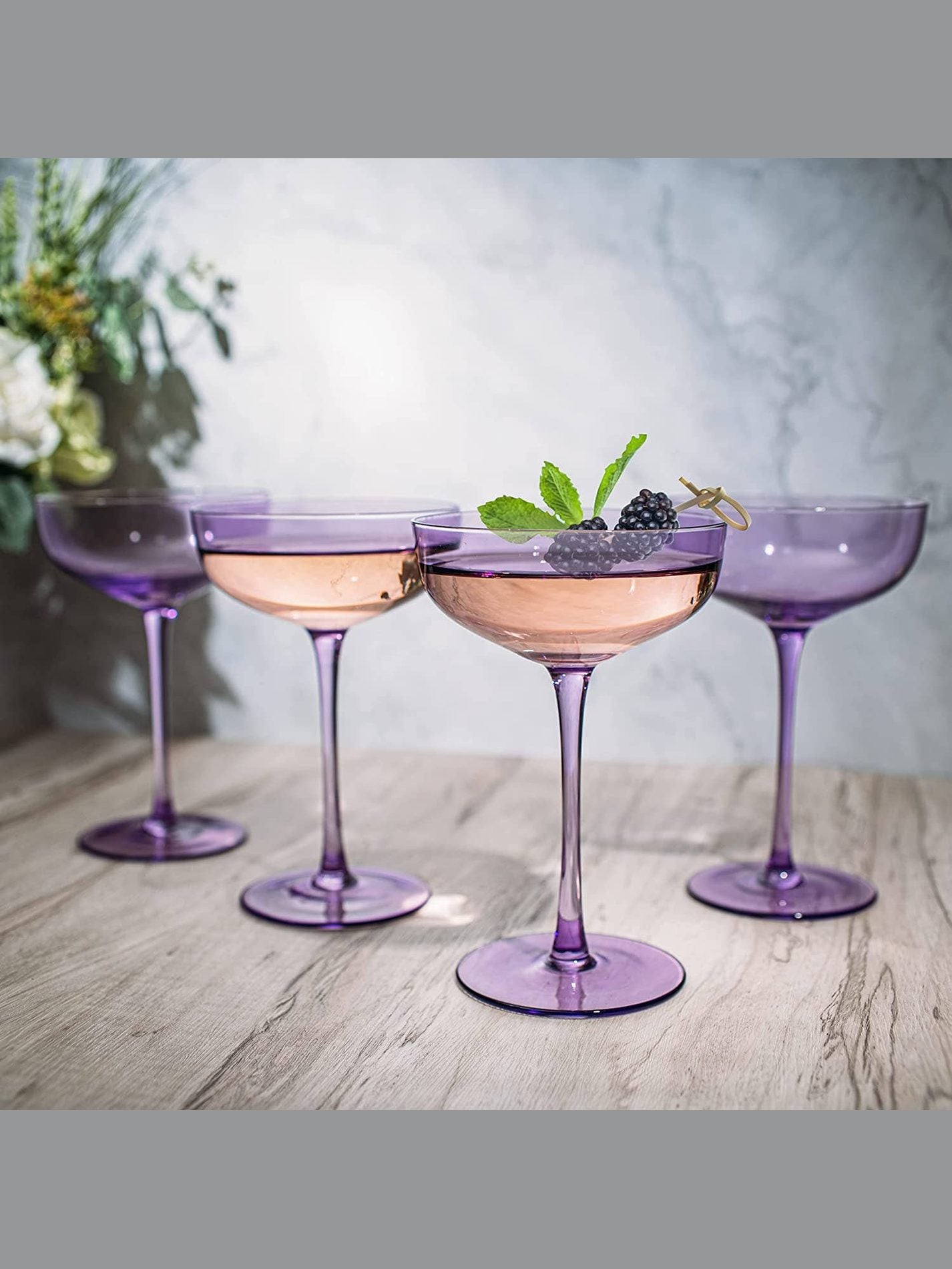 Colored Coupe Glass | 7oz | Purple