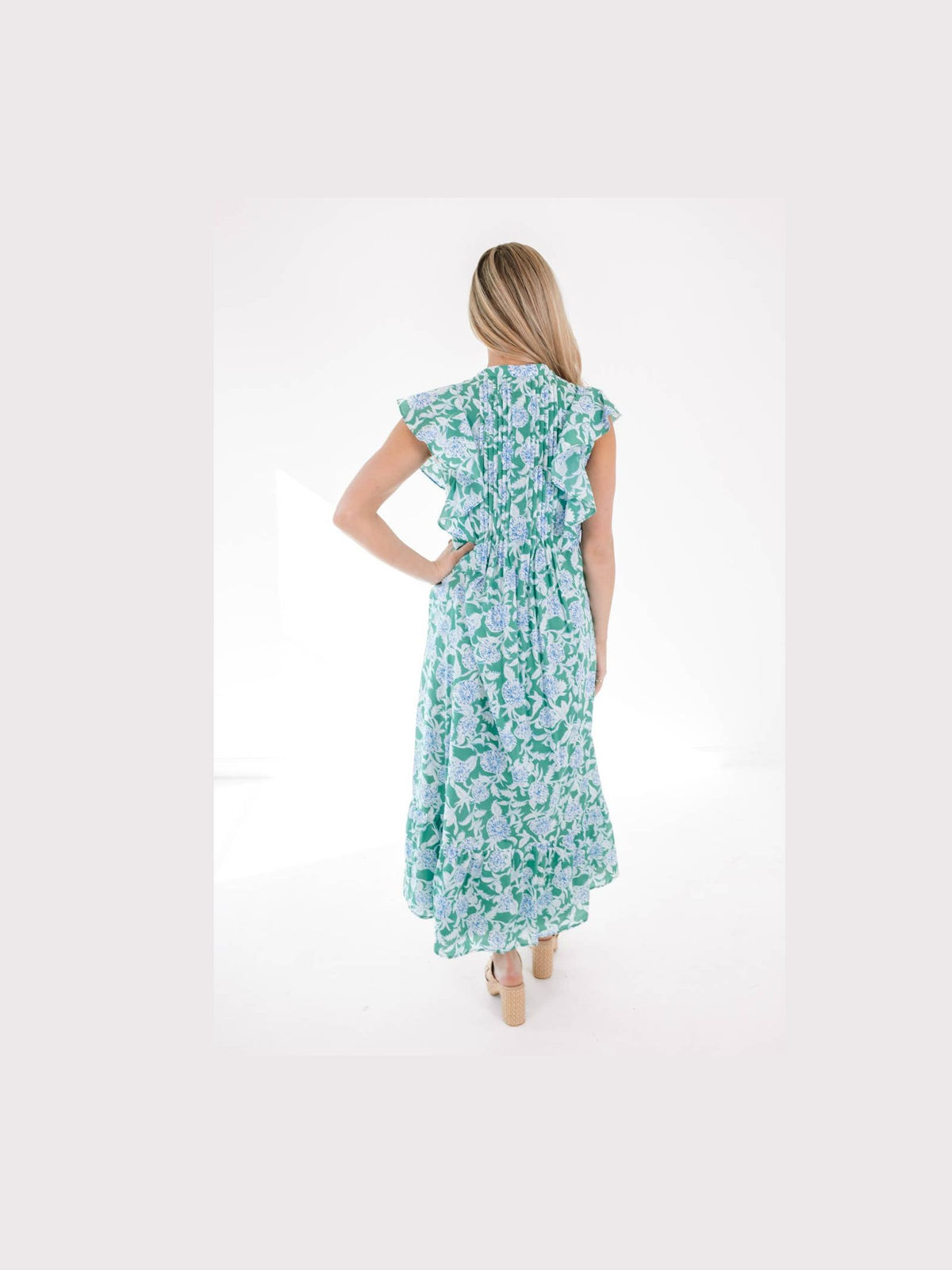 The Merritt Pleated Midi Dress