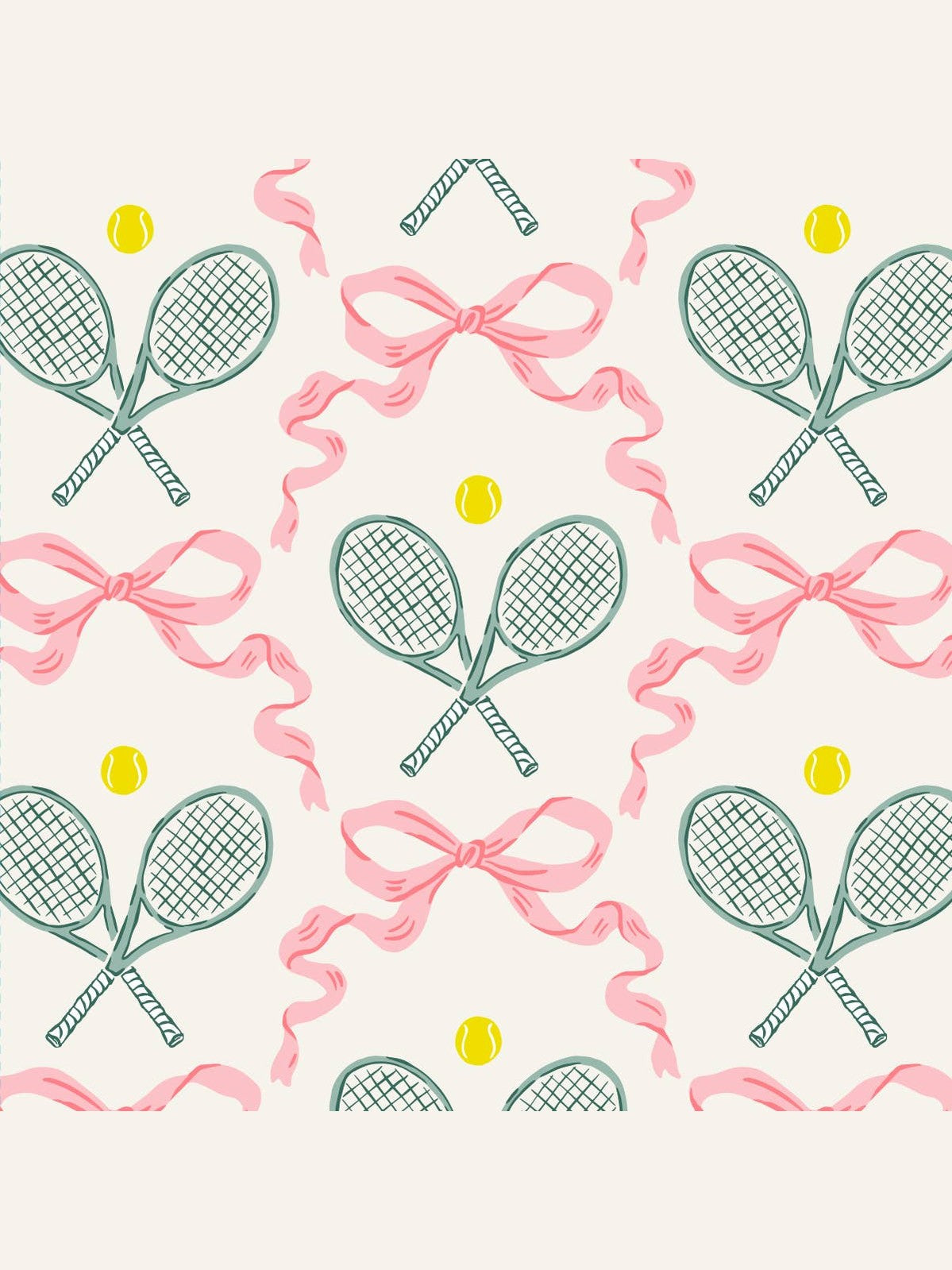 Funny Cocktail Napkins | Tennis Bow