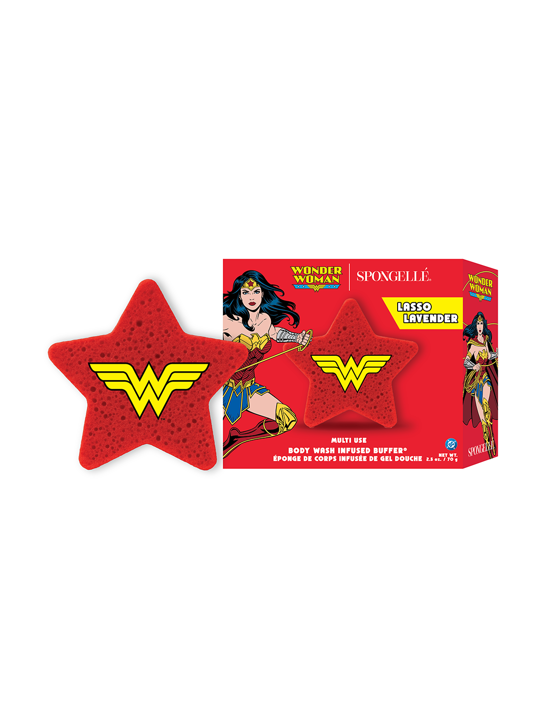 Wonder Woman Lasso Lavender DC Body Wash Infused Buffer