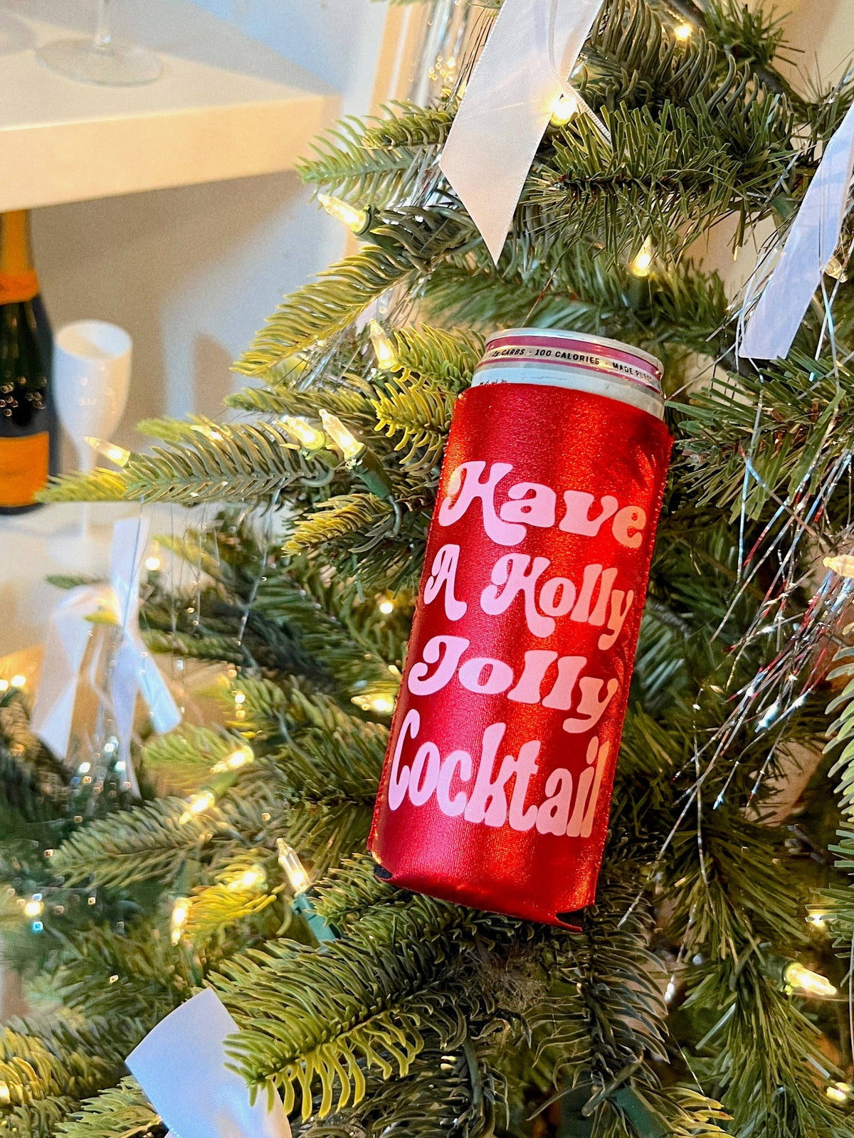 Have A Holly Jolly Cocktail Holiday Can Cooler